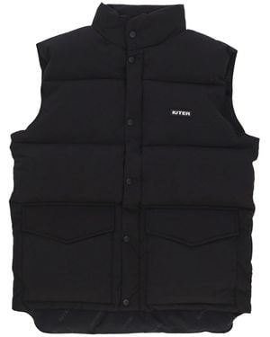 Iuter Puff Vest Sleeveless Down Jacket - Black