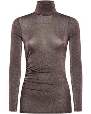 SIMONA CORSELLINI Mujer En Forma De Cuerpo En Lurex - Marrón