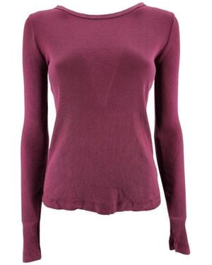 Velvet T-Shirts And Polos Burgundy - Purple