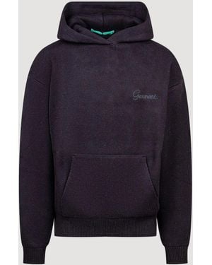GARMENT WORKSHOP Knitted Hoodie - Azul