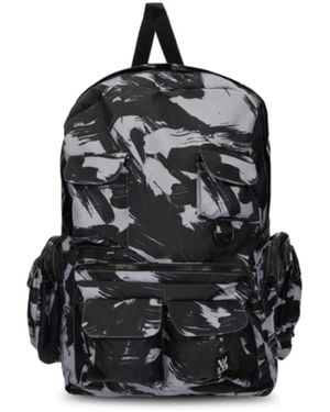 5TATE OF MIND Sac A Dos Cargo Pour Hommes, Noir/Camo