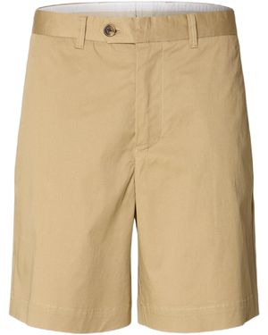 SELECTED Bermuda Loose Axel Jari Shorts - Natural