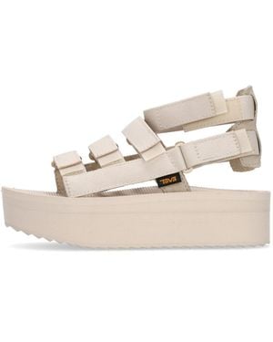Teva Sandalia De Mujer Mevia W Con Plataforma Plana - Neutro