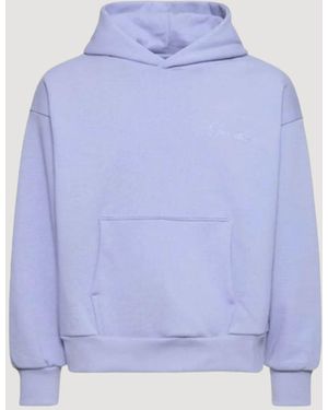 GARMENT WORKSHOP Doble Capa Hoodie Con Doble Bordado - Azul