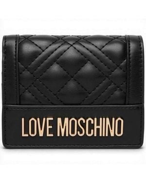 Love Moschino Quilted Wallet - Black