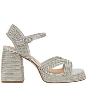Castañer Sandales Argent - Blanc