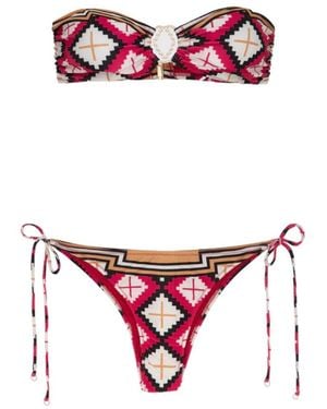ME FUI Bikini Fascia Fantasia Rombi Mf24-0601X1 - Red