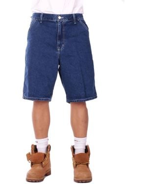 Carhartt Shorts I033333 0106 Simple Short Norco Stonewashed - Blue
