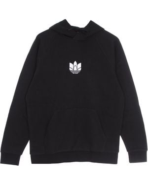 adidas Loungewear 3D Trefoil Hoodie - Black