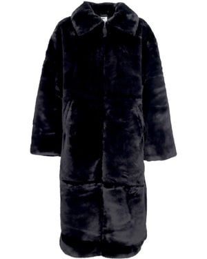 Nike Faux Fur Long Jacket/Dk Smoke/Sail - Black