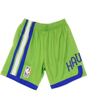 Mitchell &amp; Ness Pantalones Cortos De Baloncesto Para Hombre Nba Swingman Short Hardwood Classics 1970 Atlhaw Alternate - Verde