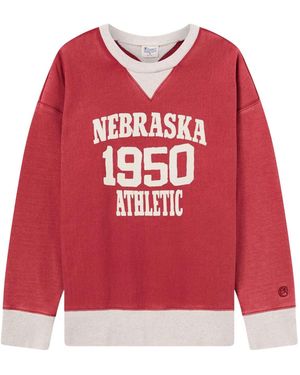 Champion Archive Time Capsules Athletic Team Crewneck 50' Felpa Girocollo - Red