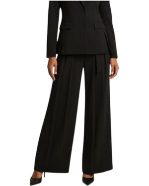 Imperial High Waisted Palace Pants With Pens - Black