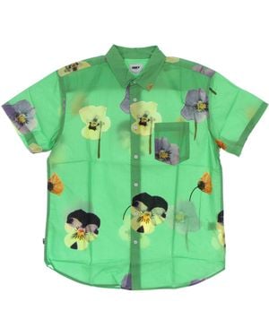 Obey Redux Woven Short Sleeve Shirt - Green