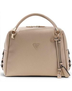 Guess Danya Satchel Damen Taupe Tasche - Natur