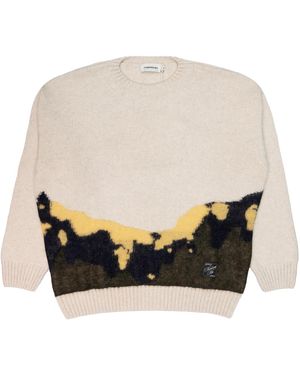 Thinking Mu Sweater Ecru Bolita Knitted - Black