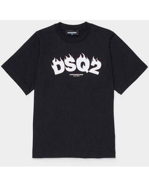 DSquared² Camiseta Bebe Negro - Azul