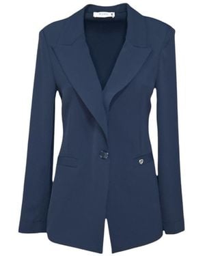 Please Frauen Jacke J493Rsegre_Blu - Blau