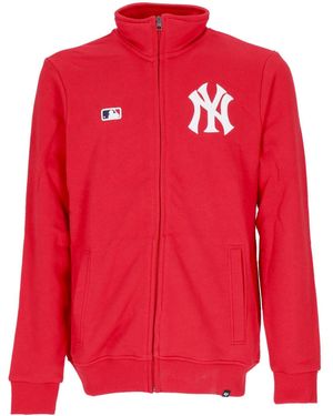 '47 Lightweight High Neck Sweatshirt Mlb Helix Track Jacket Neyyan - Red