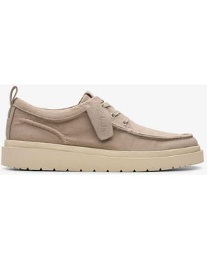 Clarks Shoe Polden Moc - Natural