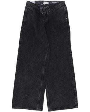 AMISH Mujeres Jeans Roll Up - Negro