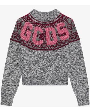 Gcds Sweater Snow Sweater - Gray