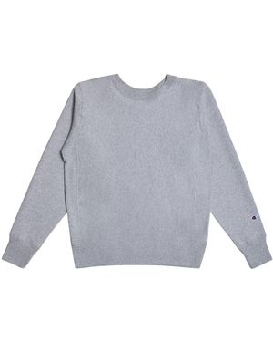 Champion Archive Campeon Hecho En Uso Sueter De Cuello Tripulacion Americano Sueter De Cuello - Gris