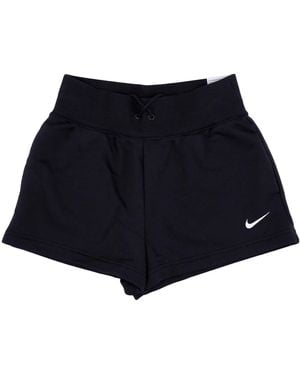 Nike Korte Fleece Trainingsbroek Phoenix Fleece Hr Short Zwart/Zeil - Blauw