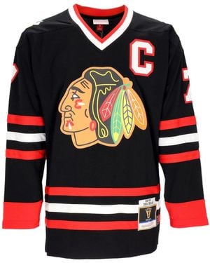 Mitchell &amp; Ness Maillot De Hockey Pour Hommes Nhl Dark Alternate Jersey 1997 No 7 Chelios Chibla Couleurs Originales De L'Equipe - Rouge