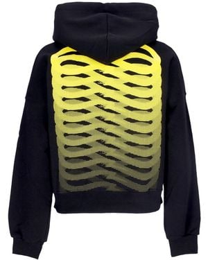 Propaganda Cropped Hoodie Ribs Crop Hoodie - Black