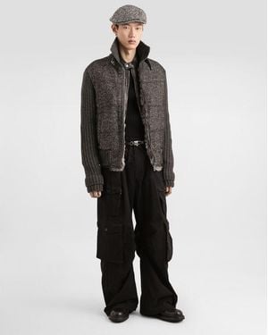 Dolce & Gabbana Bomber Uomo Grigio Con Zip – G9Bvstgj846-N0352 - Multicolor