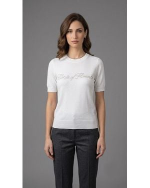 Conte Of Florence Knitted Collar 6550D017B040 - Gray