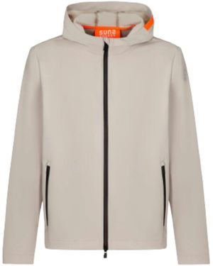 Suns Jacket Tag Dark Sand - White