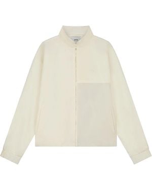 Arte' Jumpsuit Squared Track Jacket - White