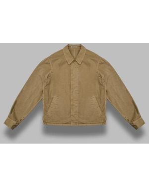 AURALEE Garment-Dyed Finx Light Chino Blouson - Metallic