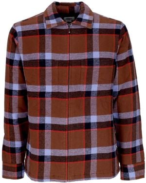 Obey Lloyd Shirt Jacket Padded Shirt - Brown