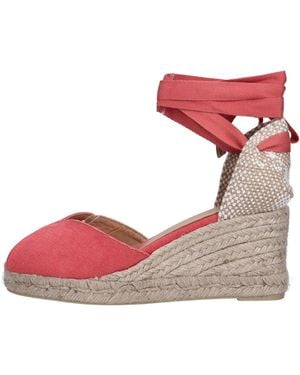 Castañer With Heel - Pink