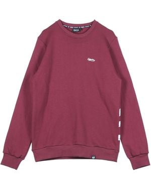 DOLLY NOIRE Sweat-Shirt A Col Rond Avec Logo Bas Pour Hommes Brx Bordeaux - Violet