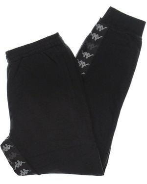 Kappa Chivas Band Lightweight Tracksuit Pants For - Black