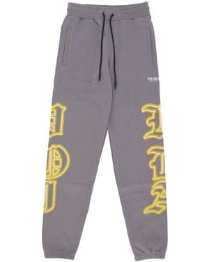 Phobia Lightweight Tracksuit Pants Gothic Sk Print Pant - Gray
