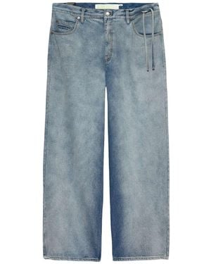 New Amsterdam Surf Association 40A Denim Pants Jeans Leg Wide And Straight - Blue