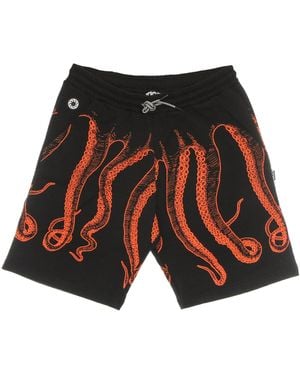 Octopus Tracksuit Pants Outline Short - Red
