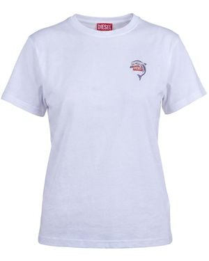 DIESEL T-Shirt 470067 Wit - Blauw