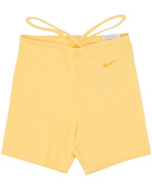 nike yellow bike shorts