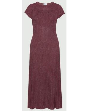 Marella Mujer Vestido De Punto Hidratante - Morado