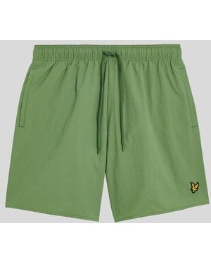LYLE AND SCOTT 1874 Banador Mar Y Piscina Hombre Sh1204Vb Corto Traje De Bano X576 Humo Verde