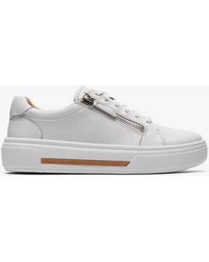 Clarks Zapato Hollyrose Cremallera Mujer Blanco