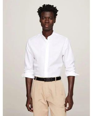 Tommy Hilfiger Shirts Mw0Mw34641 Ycf Optic Whiye - White