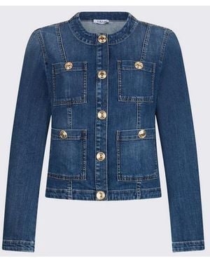 Liu Jo Chaqueta Azul Oscuro Denim Mujer