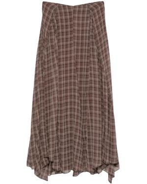 ELEH Mujer Fantasia Tartan - Marrón